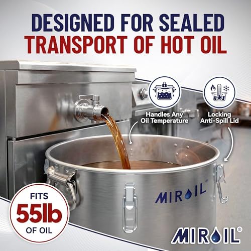 MirOil Oil Disposal Caddy with Caster Wheels, Made In USA, 7 Gallon - Image 2