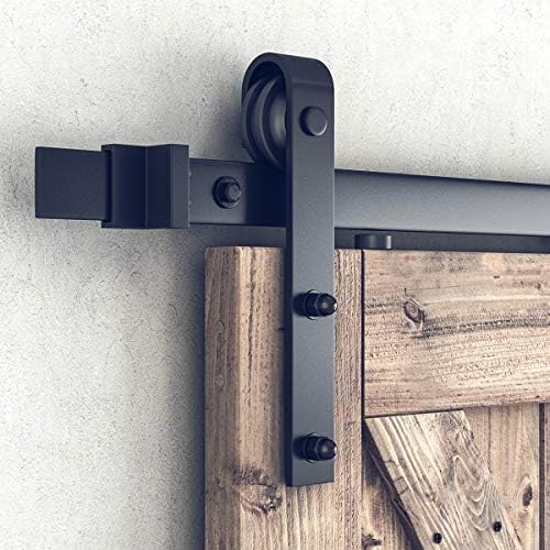 SMARTSTANDARD 12 FT Double Barn Door Hardware Kit, Fit 36" Wide Door Panel - Image 5