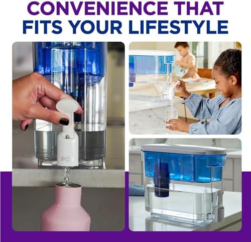 PUR 30-Cup Countertop Water Filter Dispenser for Fridge, White/Blue - Image 6
