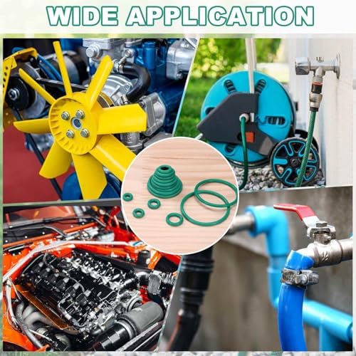 HARFINGTON 20 Pcs Fluorine Rubber O-Rings 16.5mm OD 11.7mm ID 2.4mm Width Round Sealing O Ring Seal Gasket for Industrial Engines Plumbing Faucet Hose Automotive - Image 7