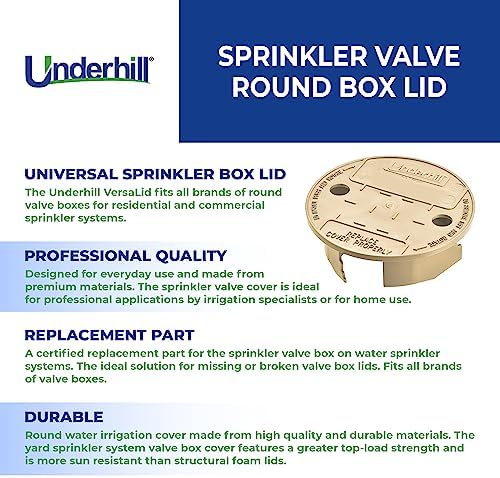 Underhill Sprinkler Valve Round Box Lid, VersaLid 6 Inch to 7 Inch Universal Cover for Automatic Irrigation System, Green, VL-6-4, 4 Pack - Image 3
