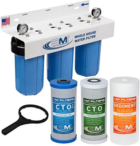 Applied Membranes Inc. 3-Stage Whole-House Water Filter System & Sediment & Carbon Block Filter Replacement - Image 3