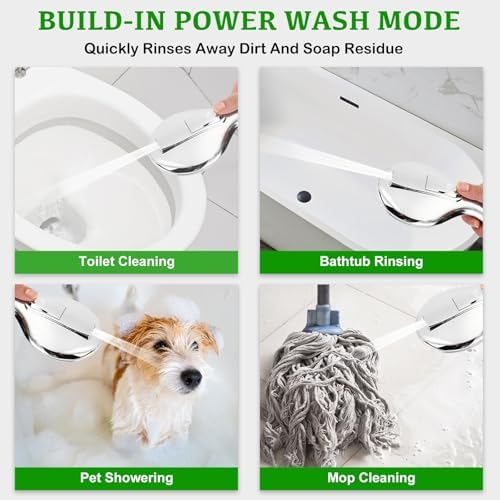 OHDAY® High Pressure Shower Head with Handheld Built-in Power Wash 6-Mode - Image 3