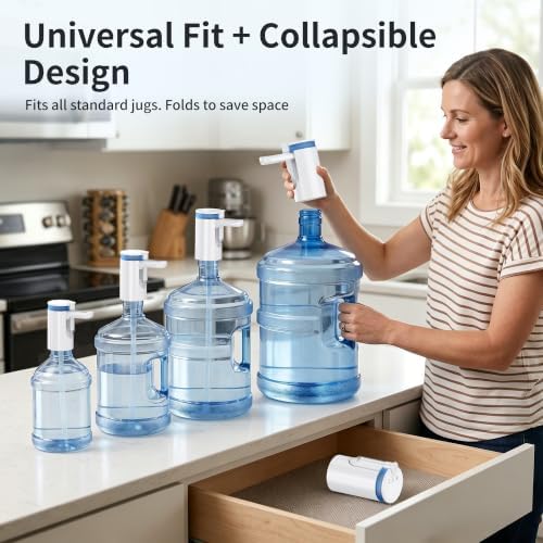 Portable Rechargeable Water Pump for 2/3/5 Gallon Jug, 6 Modes for Camping - Image 7
