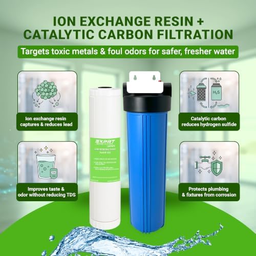 Whole House Water Filter 20" x 4.5" for Lead, Sulfur Gas EZ-3500 - Image 4