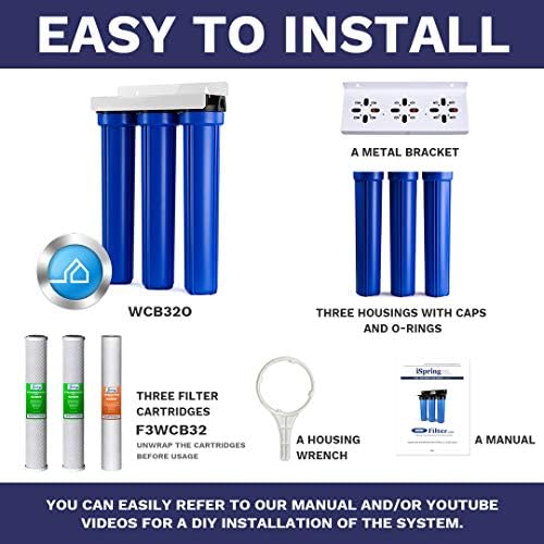 iSpring WCB32O Whole House Water Filter System, 3/4" Inlet/Outlet - Image 5