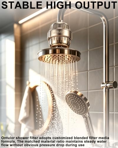Ontulor Shower Filter-Heavy Duty Shower Head Filter For Hard Water(Chrome) - Image 7