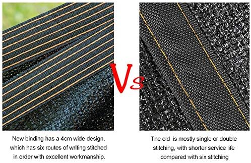 winemana 10x14 FT Black Shade Cloth, Mesh Tarp for Garden Greenhouse Patio - Image 4