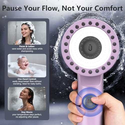 Filtered Shower Head with Handheld,High Pressure Shower Heads Filter - Image 5