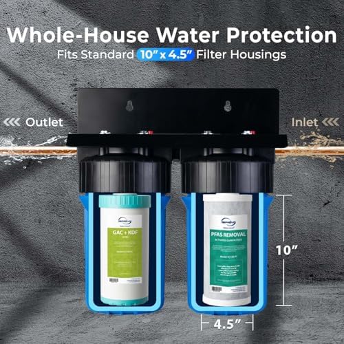 iSpring F2WGB21BPFKS 2-Stage Whole House Water Filter Set for WGB21B-PFKS - Image 5