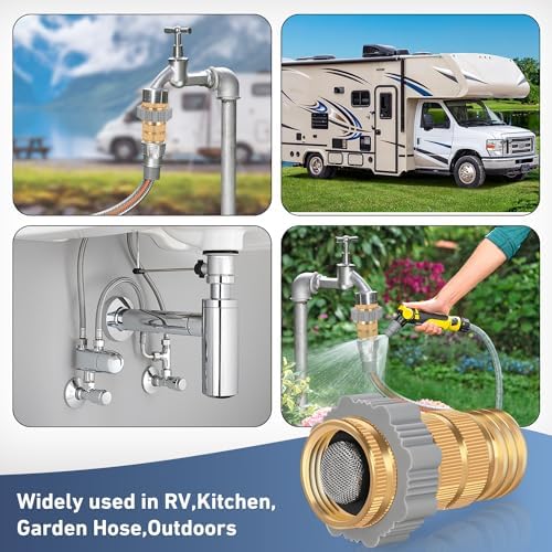 Nilight RV Hi-Flow Water Regulator Lead-Free Brass Valve 3/4" Thread - Image 6