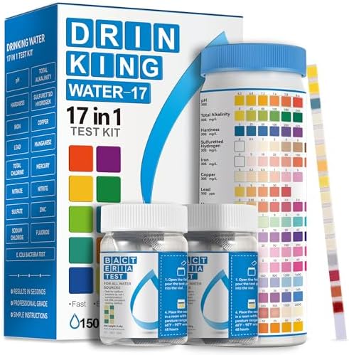 AAwipes Drinking Water Test Strips 150 + 2 Bacteria Tester Kits, Complete Testing Kit for Home, Well, Tap, City, Flood Water (K03-150) by AAWipes
