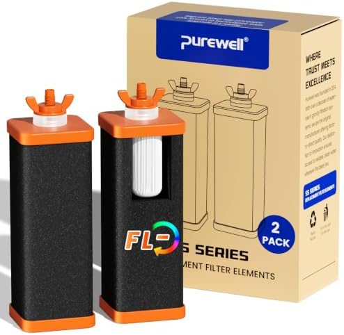 Purewell Gravity Water Filter System Replacement, Fluoride & PFAS Reduction by Purewell