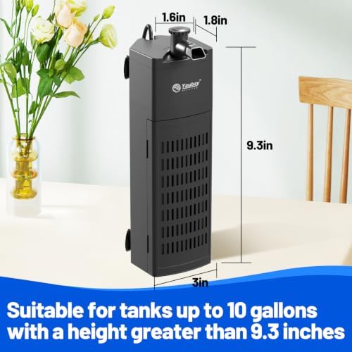 Yaubay Aquarium Filter for Up to 20 Gallons, Corner Fish Tank Filters - Image 2