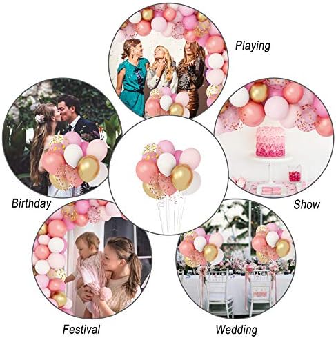 Amandir 164Pcs Rose Gold Pink Balloons Garland Arch Kit - Image 5