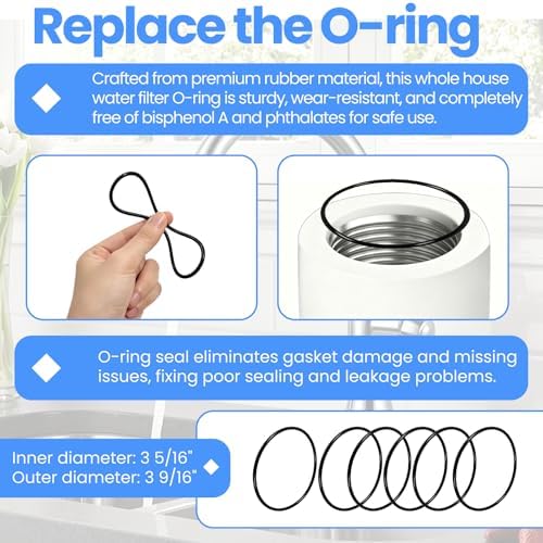 2 Water Filter Wrench with 6 Durable Rubber O-Rings, For GE Water Systems - Image 3