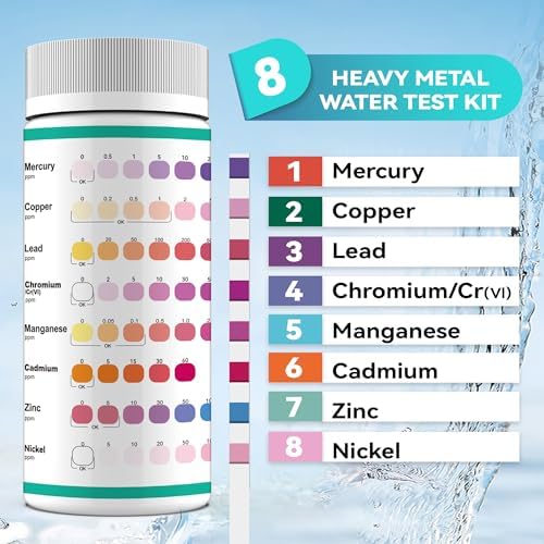 8-Parameter Heavy Metals Water Test Strips (75 Strips) for Home Water Test - Image 3