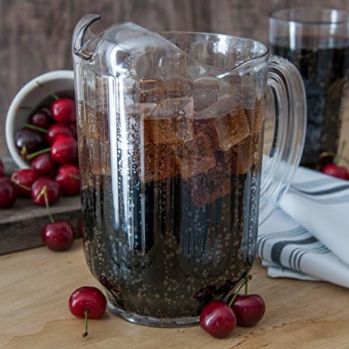 Carlisle FoodService Products 554607 Restaurant-Style SAN Plastic Pitcher, 60 oz, Clear - Image 3