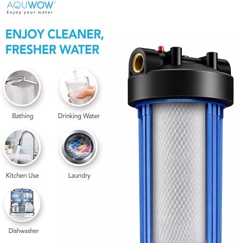 CTO20BB 5 Micron 4.5" x 20" Carbon Block Water Filter Set – Replacement Cartridges for Whole House and Under Sink Systems, Universal Standard Size (1, 20 x 4.5) - Image 4