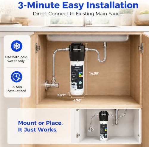 WK22-4Y Under Sink Water Filter, 22000 Gallons, 0.5μm Filtration - Image 6