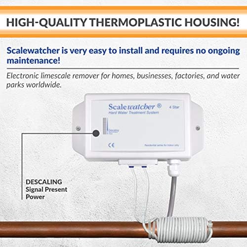Scalewatcher 4 Original Electronic Descaler | USA Made & Patented Hard Water Softener/Conditioner Alternative | 700mA Chemical and Salt-Free Electric Limescale Preventer and Remover - Image 3