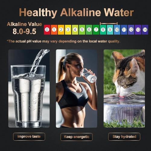 WINGSOL Water Filter for Sink with Faucet, 2-Stage Deep Filtration, Reduce Heavy Metals/Chlorine/PFAS/Odor/Sediment, NSF/ANSI 42&53 Improve Taste, Life Indication Mineral pH+ Under Sink Water Filter - Image 2