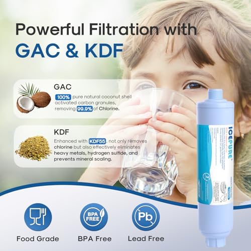 ICEPURE RV Water Filter with Hose Protector GAC & KDF Filtration, 1 Pack - Image 5
