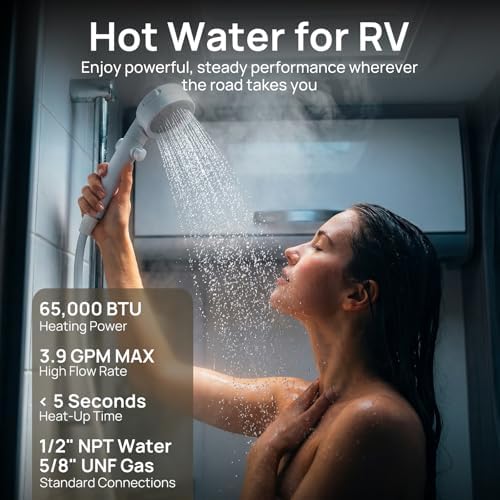 TURBRO Rotorua RV Tankless Water Heater 65,000 BTU, 12V DC, CSA Certified - Image 2