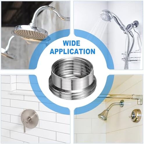 uxcell 3Pcs Faucet Adapter, Male 0.85in to Male 1in Kitchen Sink Stainless Steel Tap Aerator Adapter to Connect Garden Hose, Water Filter, Standard Hose Diverter - Image 6
