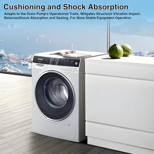 2 PCS Washer Drain Pump Filter Gasket Replacement for WH11x34741 WH23X10029 - Image 3