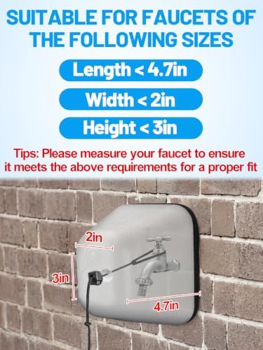 Outdoor Faucet Covers for Winter, Easy to Install Insulated Foam Protector - Image 2