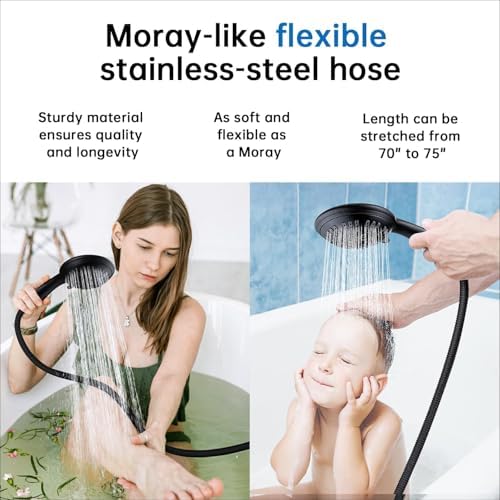 G-Promise Shower Head with Metal Shower Holder and Long Hose - Image 5