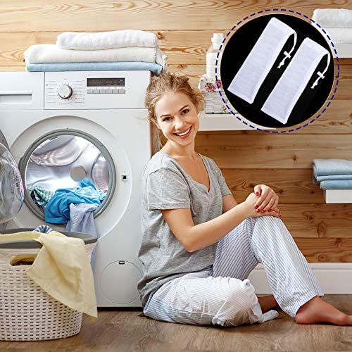 Shappy 24 Pieces Lint Traps for Washing Machine Drain Hose Nylon Mesh - Image 6