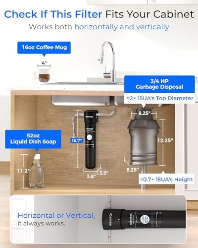 Waterdrop 15UA Under Sink Water Filter System with 2 Filters, 4 Years - Image 5