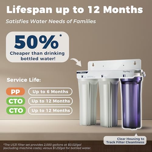 iSpring F3-NC Replacement Filter for Under Sink Water Filter System US31-NC - Image 2