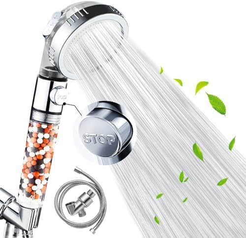 Nosame Shower Head with Hose Holder, Filter Filtration Saving with ON/Off by Nosame