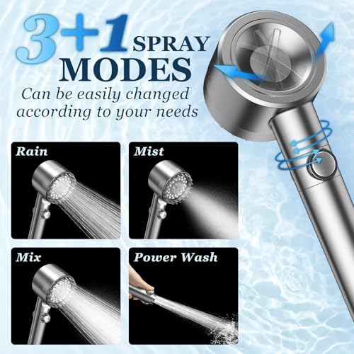 FEELSO Filtered Shower Head with Handheld, High Pressure Shower Filter Head - Image 6