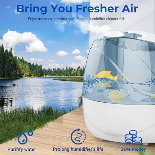Humidifier Cleaning Fish, Tank Cleaner for Most Humidifiers, 12 PCS, Yellow - Image 6