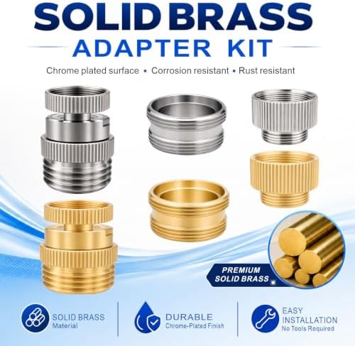 Sink Faucet Adapter with Aerator, Sink Faucet to Garden Hose Adapter - Image 6