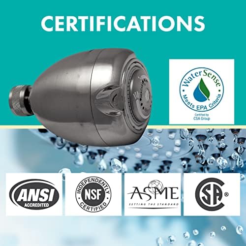 Earth Showerhead - Niagara Conservation | Energy & Water Saving Showerhead (2.0 GPM) High-Efficiency 3-Spray Brushed Nickel Fixed Shower Head (N2920BN) - Image 3