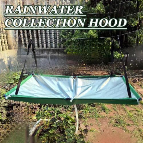Garden Rain Collector Kit with Hose, Portable Water Harvester Cloth Catcher Filter System, Outdoor Eco Friendly Saving Storage Solution for Lawn Backyard Balcony, Rainwater Harvesting Equipment - Image 4