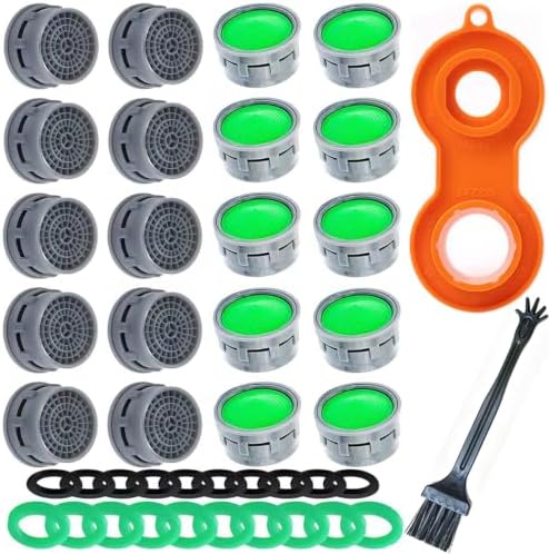 Faucet Aerator Flow Restrictor Insert, Universal M22/M24, 20-Pack by Unknown