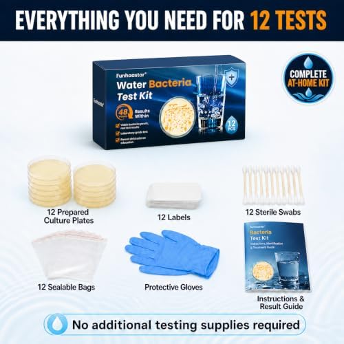 Bacteria Water Test Kit for Drinking Water, 12-Pack Well Water Testing Kit for Coliform and E. coli, At-Home Testing for Well, Tap, City and Pool Water, Includes Free Lab Analysis - Image 4