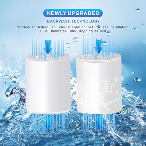 4 Pack 20 Stage Upgraded Shower Filter Replacement Cartridge, Universal Shower Filter for Hard Water, Removes 99% Chlorine and Chemicals, Universal Shower Filters Cartridge - Image 3