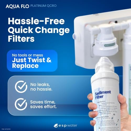 Aqua Flo Platinum QCRO Filter Replacement Kit with 50 GPD RO Membrane - Image 3