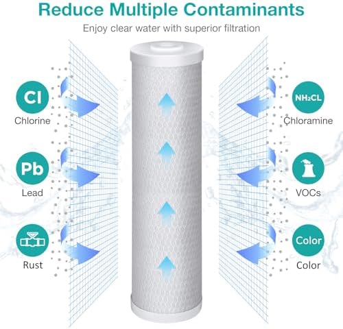 SimPure 5 Micron 20" x 4.5" CTO Carbon Whole House Water Filter Cartridge - Image 4