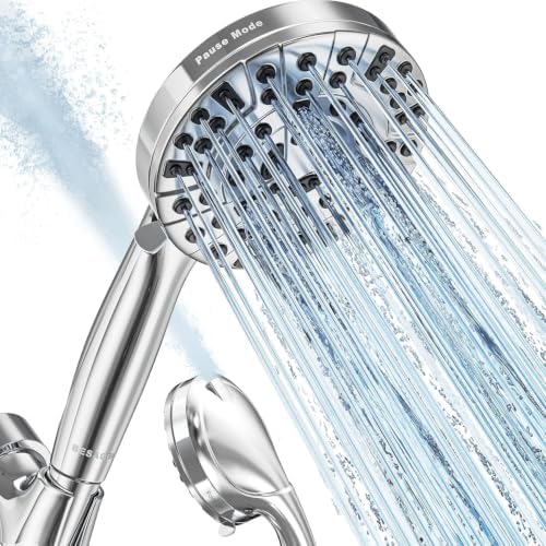 BESAQUO 9 Functions High Pressure Handheld Shower Head with Power Wash by BESAQUO
