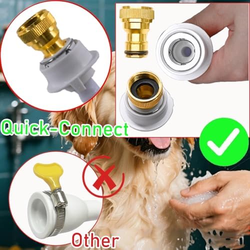 6.56Ft Quick-Connect Sink Spray Rubber Hose,Sink Hose Attachment for Faucet - Image 4