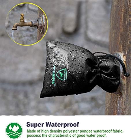 Pro Outdoor Water Faucet Cover Socks for Winter Freeze Protection, 5.9" W x 7.7" H, Black, Set of 4 - Image 4