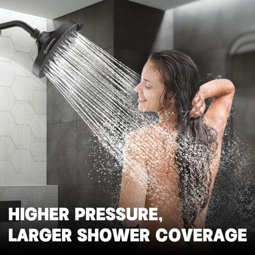 High Pressure Shower Head, HOPOPRO 5-Mode Fixed Showerhead, NBC Recommended - Image 5